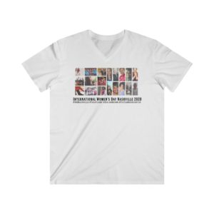 IWDNash2020 Men's Fitted V-Neck Short Sleeve Tee